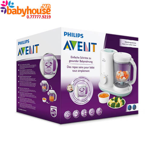 may xay hap thuc an philips avent 2 in 1