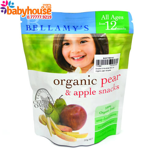 banh snack tu le va tao huu co bellamy s organic pear and apple snacks